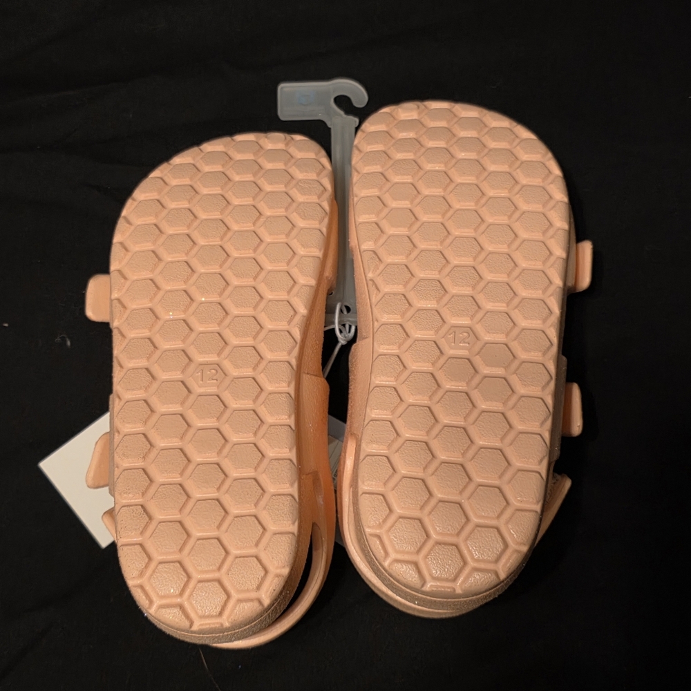 Girls Pink Velcro Cat & Jack Sandals Size 7 & 12 - Picture 2 of 2